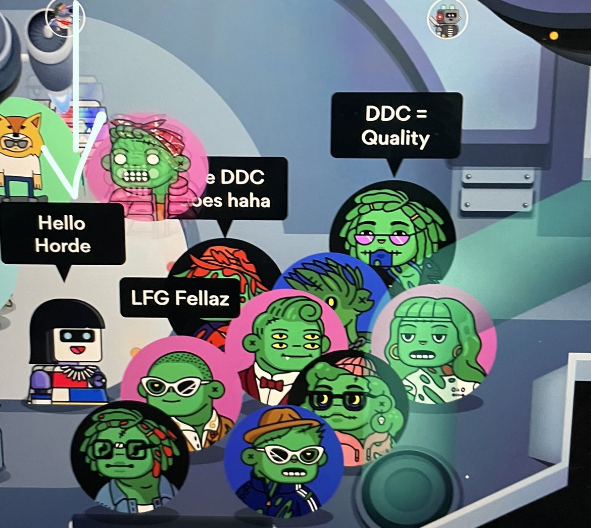 Deadfellaz's tweet photo. Horde sticking together at the grand opening of @robotosNFT robopolis 🧟‍♂️🤝 https://t.co/7oaNFJTGy3