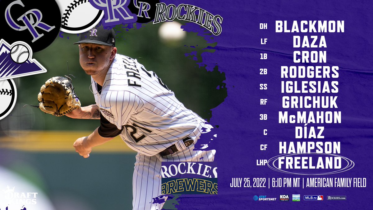 Rockies's tweet photo. Gotta get the W tonight. It's time. 

RT for some good vibes 🔁💜 https://t.co/1LlXYN328s