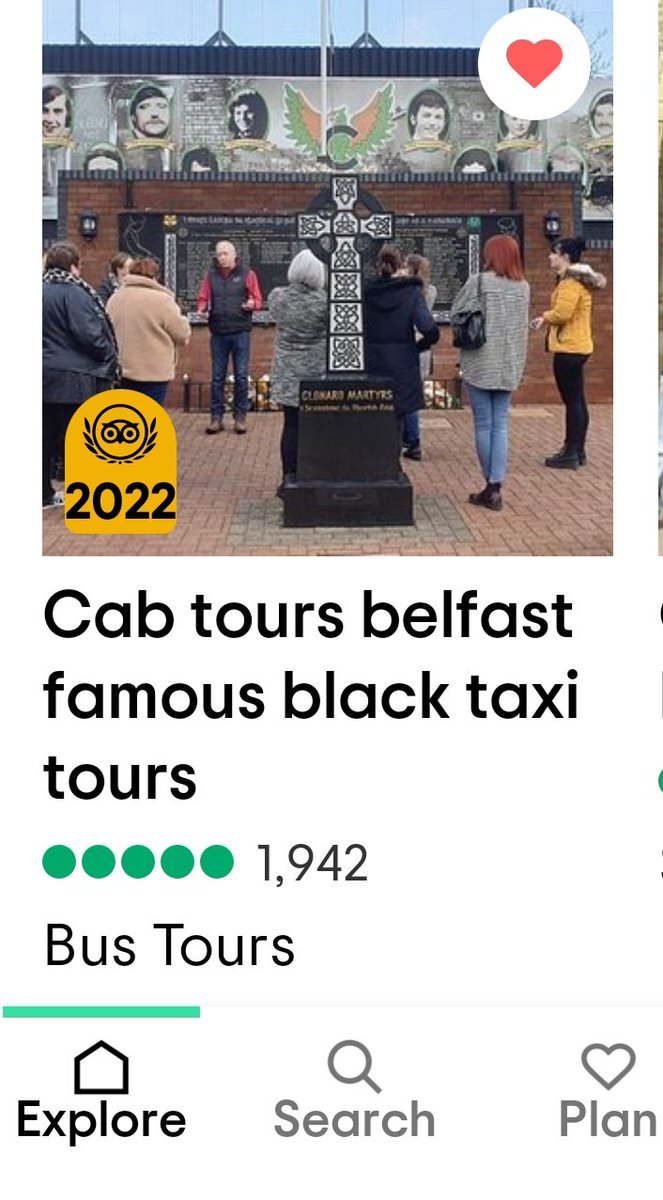 So there is  company's in Belfast claiming to Have won the travellers choice best of the best and some have even tried to claim our name  like cab tours Belfast city and cab tour Belfast. were the only company in Belfast that has be awarded this by TripAdvisor Cab Tours Belfast