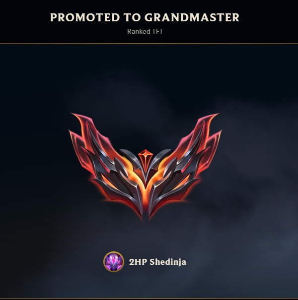 LETS GO!
Never thought I would reach GM but I popped off this patch