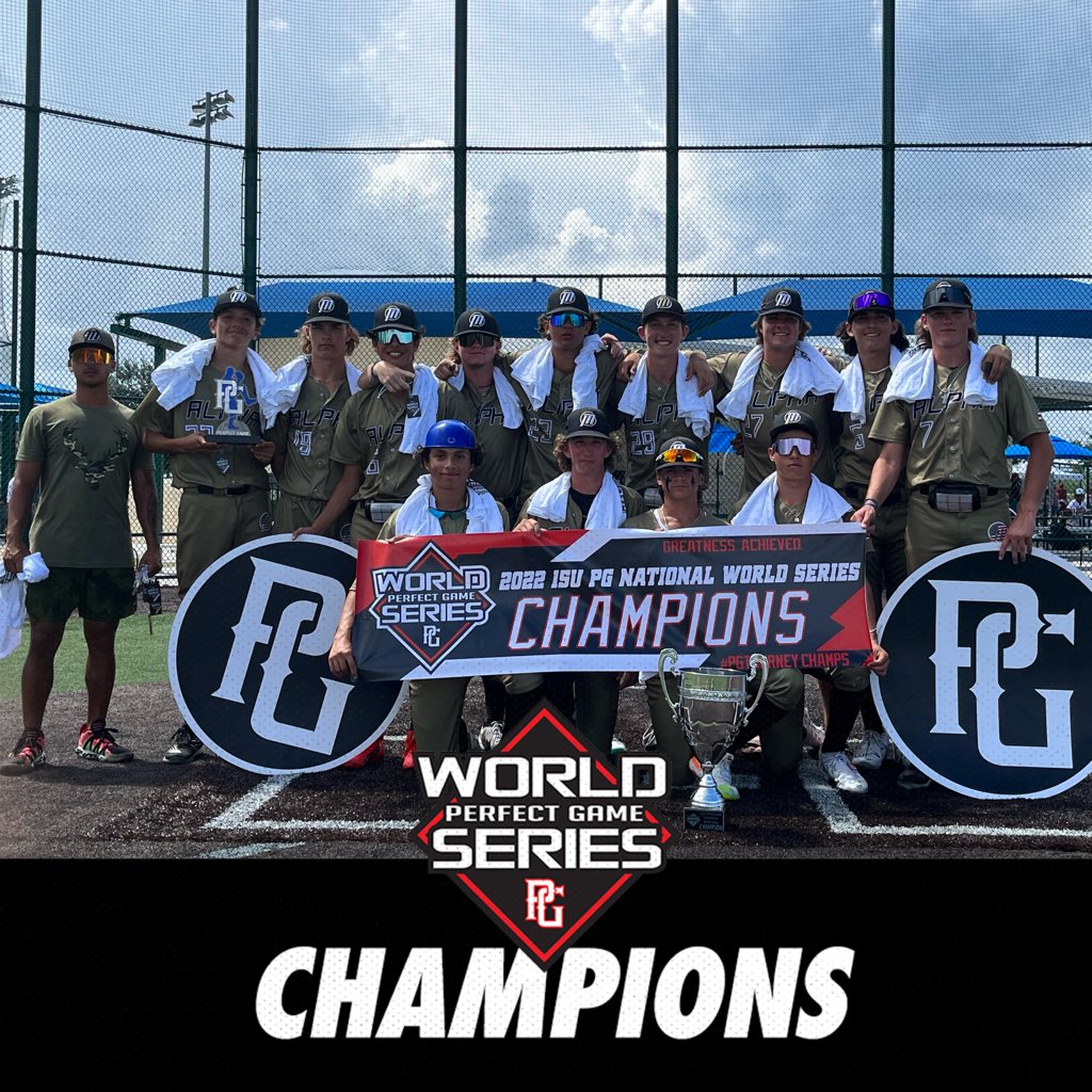 Perfect Game Tournaments on Twitter "2022 15U World Series 🏆Champion