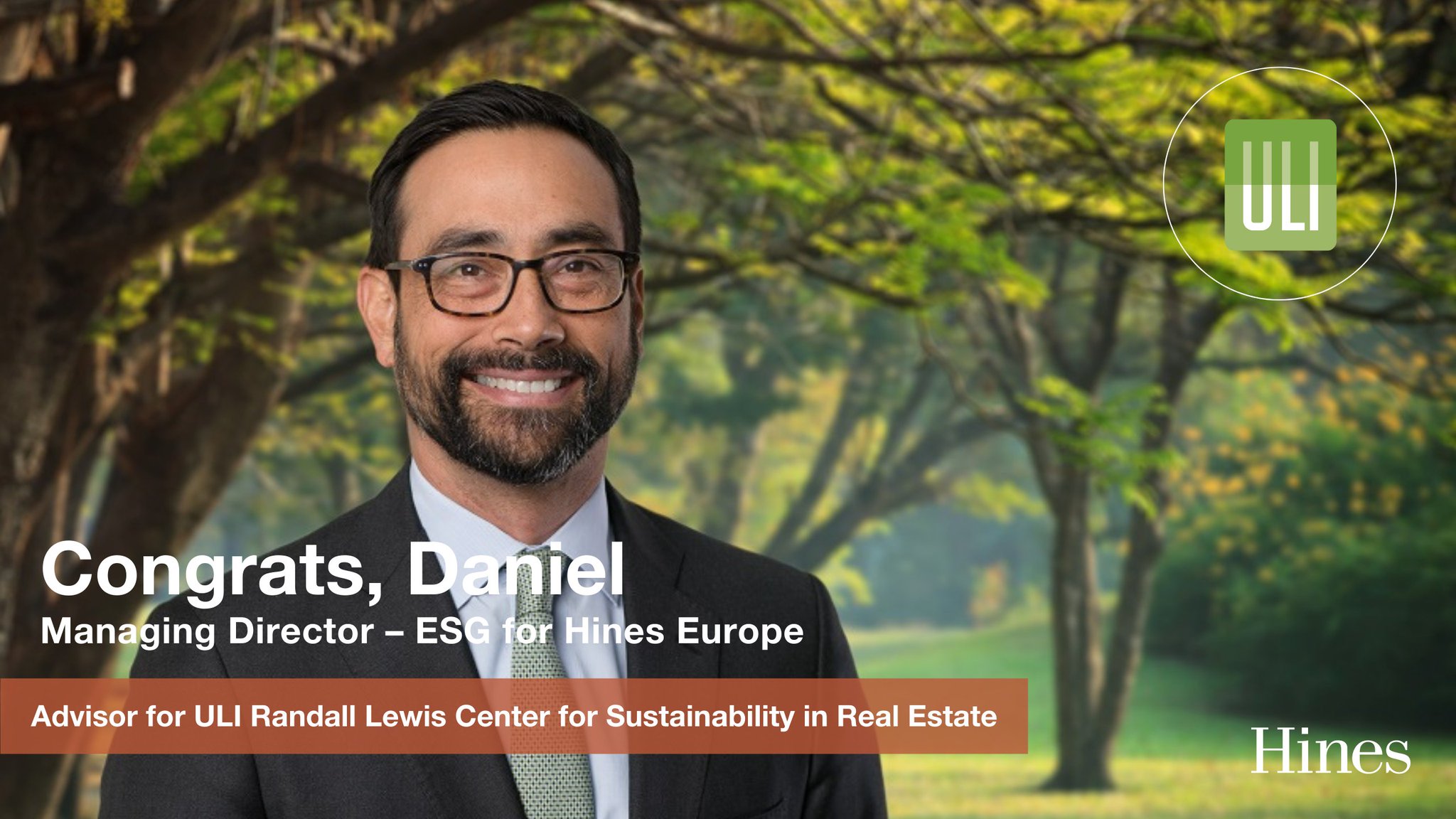 Hines on Twitter "Congratulations to Daniel Chang, Managing Director