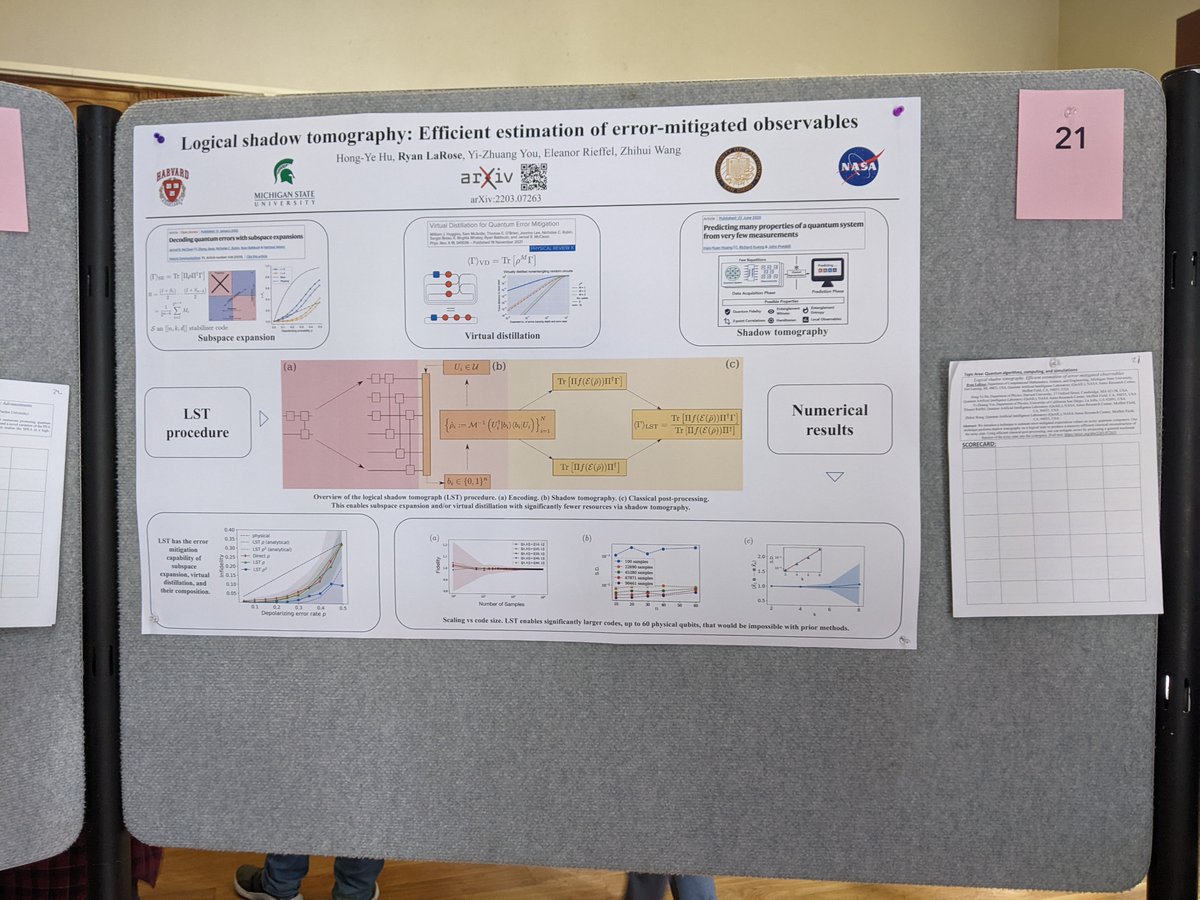 Poster presenting at the Midwest Quantum Collaboratory (midwestquantum.org) between UM, MSU, and Purdue. Follow @midwestquantum for MQC updates.

Paper: arxiv.org/abs/2203.07263