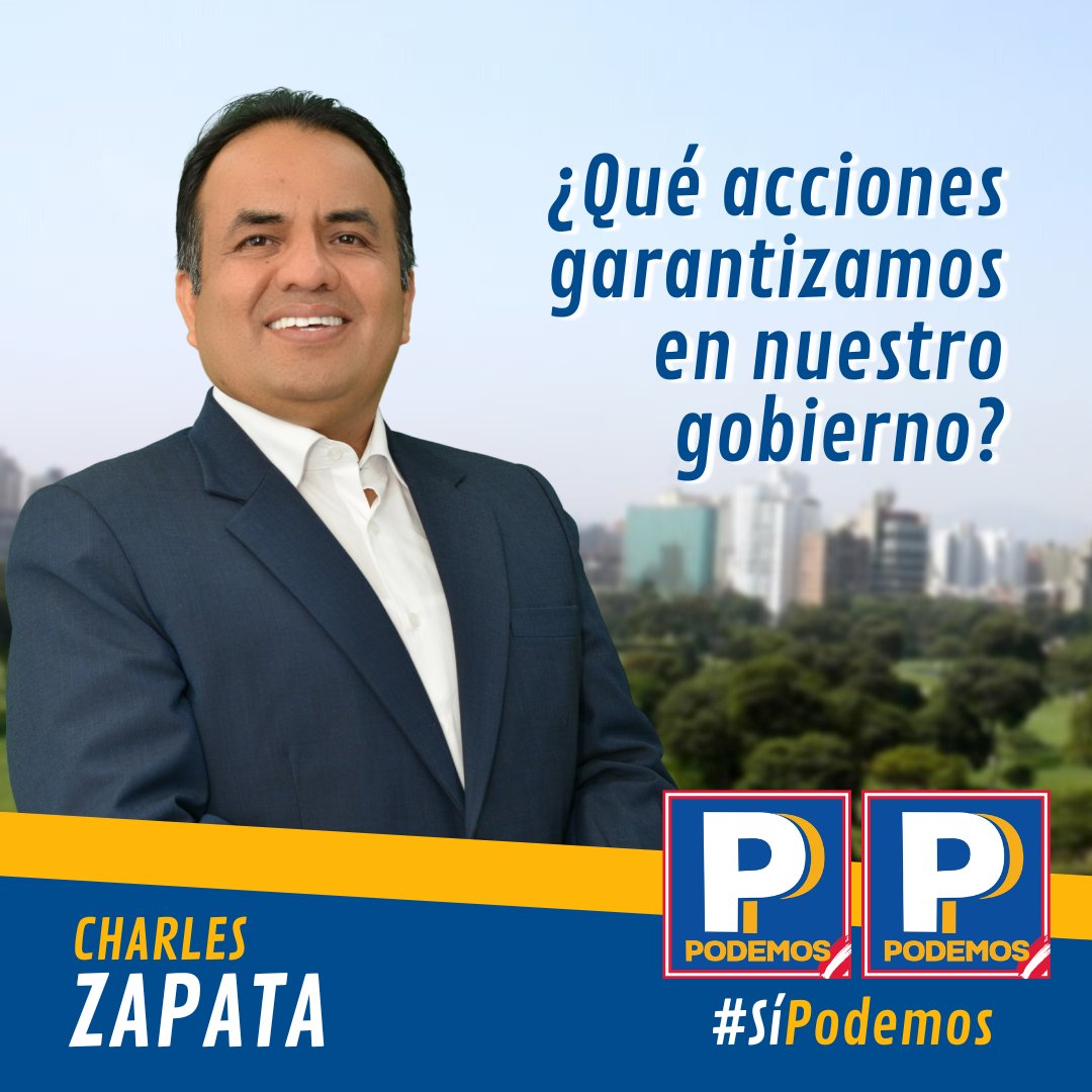 CharlesZapataVe's tweet photo. #YoNoPrometoYoGarantizo

Entérate de nuestras propuestas y primeras acciones a ejecutar en nuestro gobierno, está en tus manos hacer de este proyecto una realidad para San Isidro. 

#CharlesZapata https://t.co/hFd3CtBii2