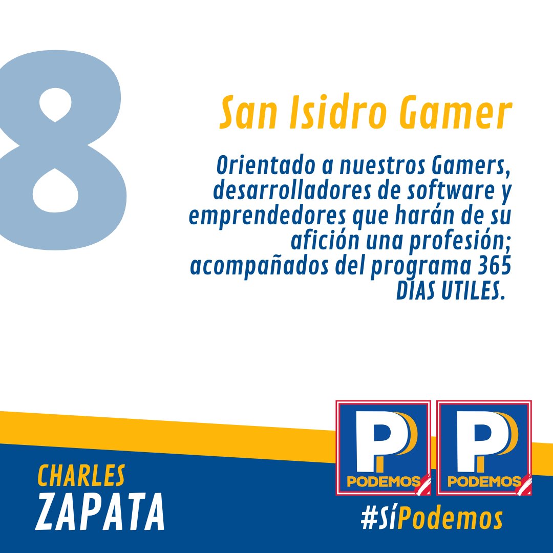 CharlesZapataVe's tweet photo. #YoNoPrometoYoGarantizo

Entérate de nuestras propuestas y primeras acciones a ejecutar en nuestro gobierno, está en tus manos hacer de este proyecto una realidad para San Isidro. 

#CharlesZapata https://t.co/hFd3CtBii2