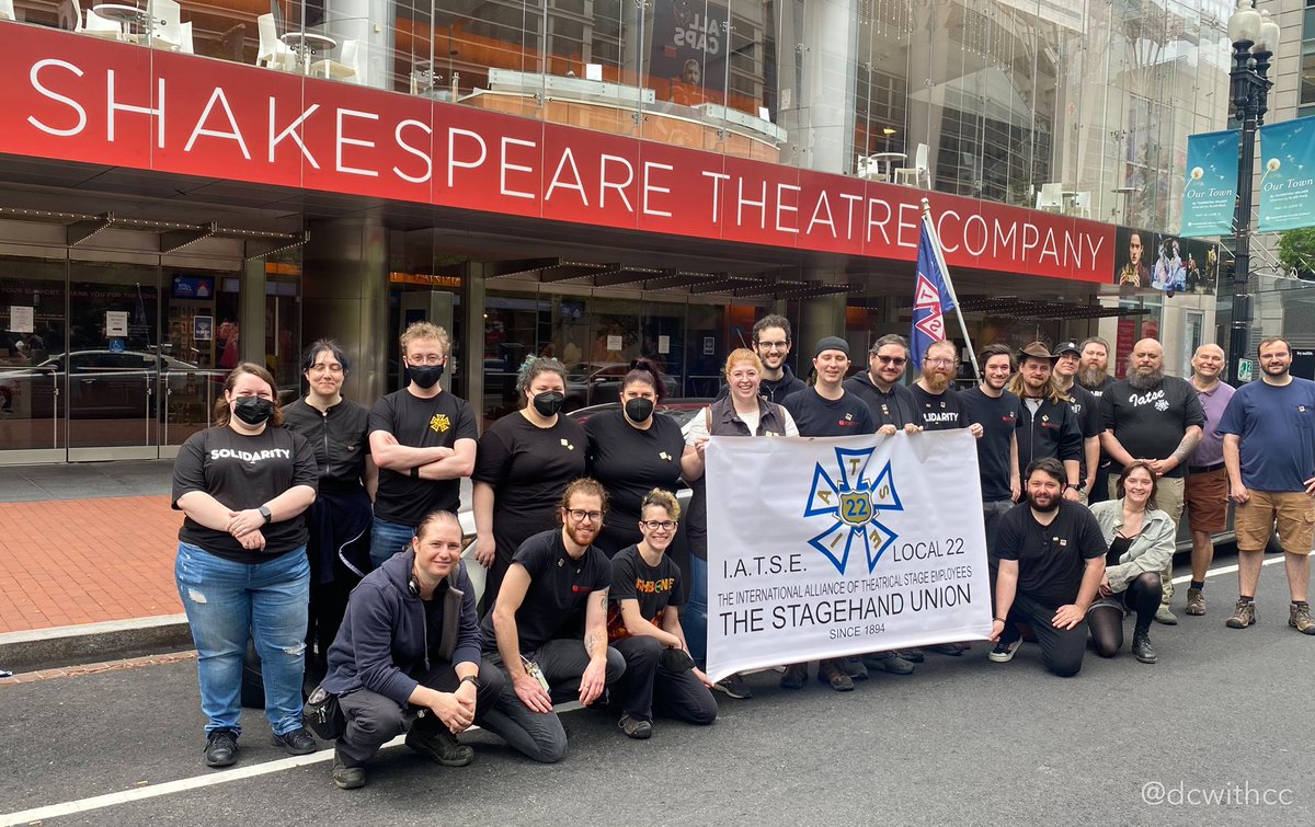 IATSE Local 22 (@iatselocal22) on Twitter photo VOTE RESULTS ARE IN! The workers at <a href="/ShakespeareinDC/">Shakespeare Theatre Company</a> voted overwhelmingly to join in union with IATSE Local 22. Welcome, new members!
#1u #solidarity #unionstrong #StrongerTogether VOTE RESULTS ARE IN! The workers at <a href="/ShakespeareinDC/">Shakespeare Theatre Company</a> voted overwhelmingly to join in union with IATSE Local 22. Welcome, new members!
#1u #solidarity #unionstrong #StrongerTogether