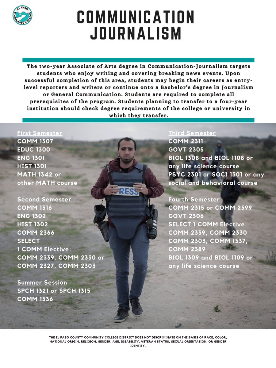 EPCC on Twitter "Get your twoyear Associate of Arts degree in CommunicationJournalism at EPCC