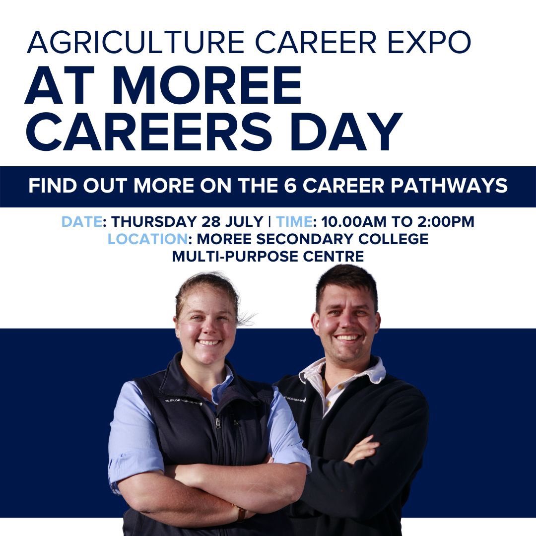 mcgregorgourlay's tweet image. Join us at Moree Careers Day where you can find out more about our Career Pathways Programs. With 6 Programs now available to support your career development, we can help you to build the future you want!

The future of ag is here. Come join us. 

#nextgenAG #pathwaystosuccess