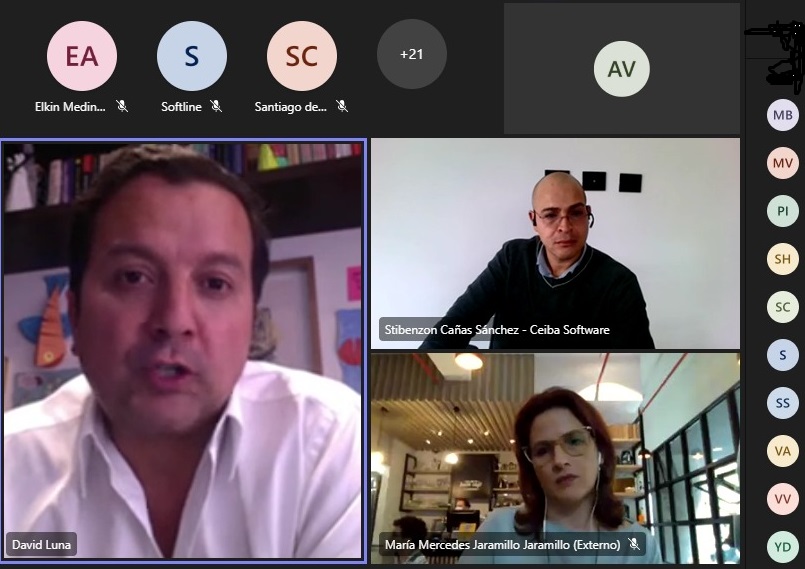 InterSoftwareCo's tweet photo. Nuestros gerentes Intersoftware hablando con el senador @lunadavid sobre los retos del sector de la tecnología, los gremios y su vínculo con el gobierno, aspectos claves a la hora de proyectar las empresas a la internacionalización. #ISWMásConectados https://t.co/BJgPSbZzmd