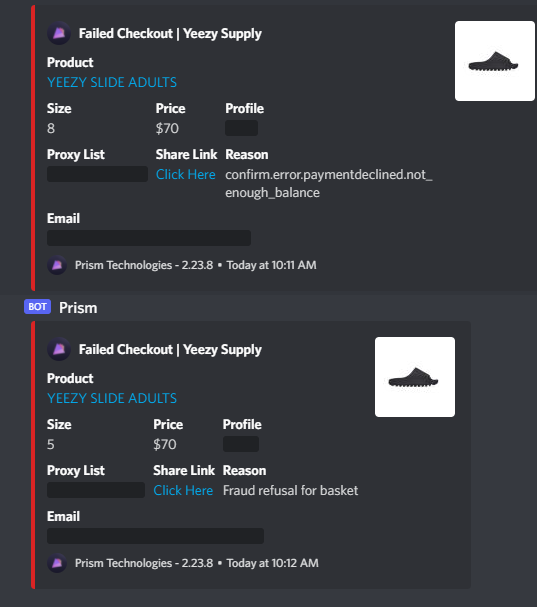 Shane Vulgamott (@s4goonie) on Twitter photo 12 total charges YS, 2 Nordstrom charges.
🤖: <a href="/PrismAIO/">Prism</a> <a href="/tricklebot/">TRICKLE</a> <a href="/HayhaBots/">Hayha Bots</a>
☎️: <a href="/KermitProxies/">Kermit Proxies</a> 100% clutch. Good business
<a href="/LiveProxies/">Live Proxies</a> <a href="/aycdproxies/">AYCD Proxy Network</a> OXY <a href="/DonutProxies/">DONUT_proxies</a>
📨: <a href="/BlissGmails/">Bliss Products</a>
Kermit & Oxy 🚀
Privacy source card fraud played me, should have had over 30 checkouts EZ. 12 total charges YS, 2 Nordstrom charges.
🤖: <a href="/PrismAIO/">Prism</a> <a href="/tricklebot/">TRICKLE</a> <a href="/HayhaBots/">Hayha Bots</a>
☎️: <a href="/KermitProxies/">Kermit Proxies</a> 100% clutch. Good business
<a href="/LiveProxies/">Live Proxies</a> <a href="/aycdproxies/">AYCD Proxy Network</a> OXY <a href="/DonutProxies/">DONUT_proxies</a>
📨: <a href="/BlissGmails/">Bliss Products</a>
Kermit & Oxy 🚀
Privacy source card fraud played me, should have had over 30 checkouts EZ.