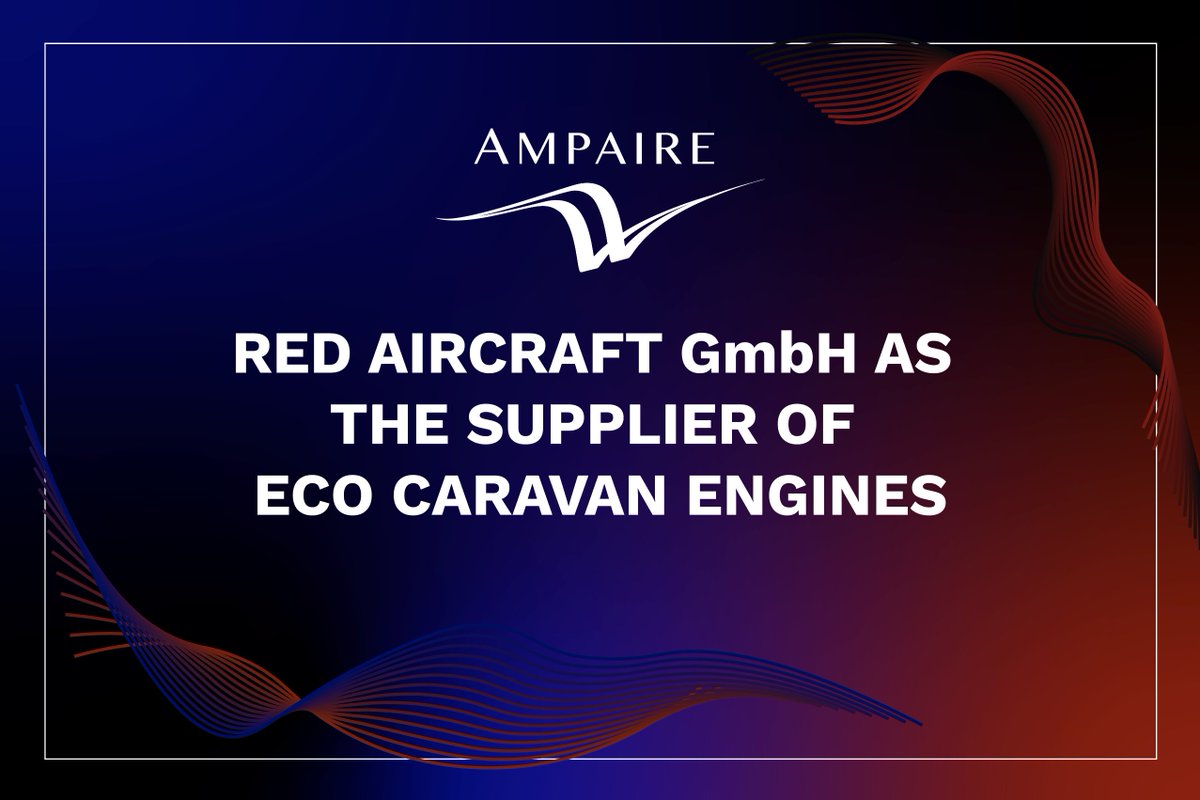 AmpaireInc's tweet photo. Ampaire Susan Ying and RED Aircraft CEO Jürgen Schwarz unveil collaboration on hybrid-electric aircraft. RED Aircraft will supply its ultra-efficient RED AO-3 reciprocating engine as part of the Eco Caravan’s hybrid-electric propulsion system, which is being STC’d by Ampaire. https://t.co/zx87FomG6a