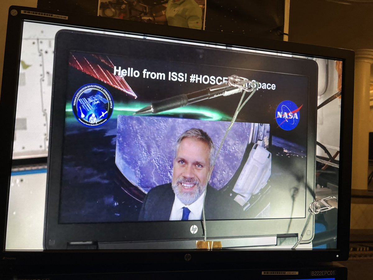 davidhitt's tweet photo. If youβre at #ISSRDC, come by the @nasa booth and SEND YOUR FACE TO SPACE!! Our camera setup can upload a pic of you to a laptop aboard @Space_Station as you watch!
Weβre living in THE FUTURE, yβall #HOSCFaceInSpace https://t.co/tGvhr8hty6