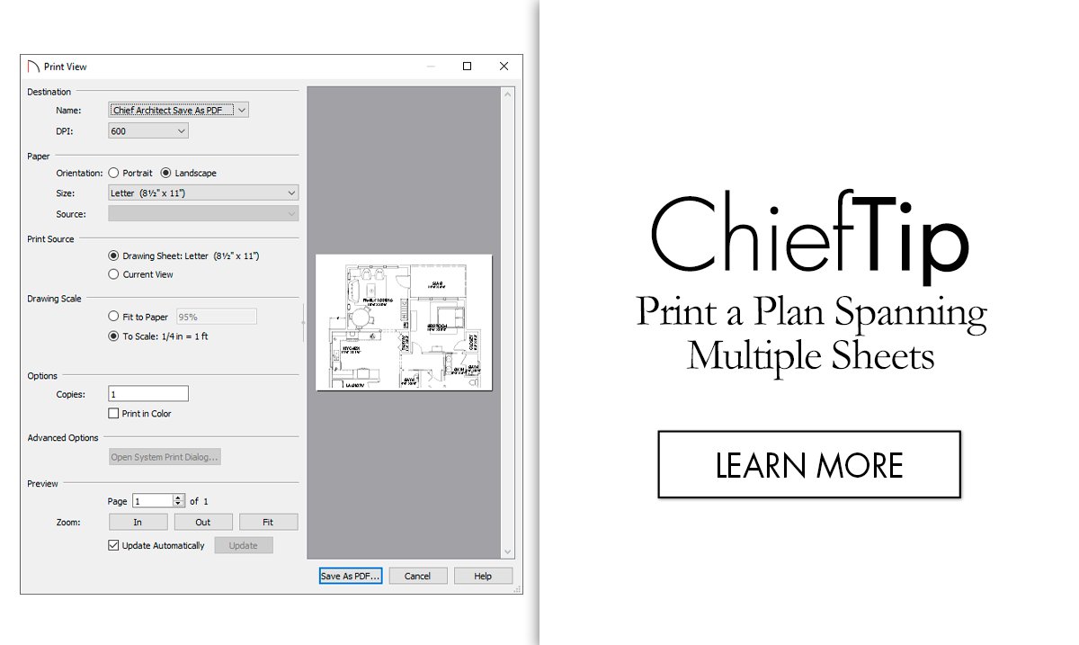 ChiefSoftware's tweet photo. 💡 ChiefTip - Printing a Plan Spanning Multiple Sheets

Follow the Home Designer article link, and learn to print a plan spanning multiple sheets of paper. 
https://t.co/sOa3eEJjTC

#planset #constructiondocuments #chiefarchitect #homedesigner #homedesignersoftware #ChiefTips https://t.co/nsXt2OvO6V