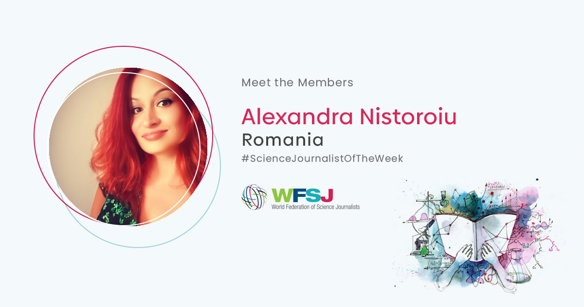 WFSJ's tweet photo. #ScienceJournalistoftheWeek
Alexandra Nistoroiu (@libertatea)
She is a science journalist from #Romania
https://t.co/kXneKVPcIh https://t.co/cgFe9FdXrh
