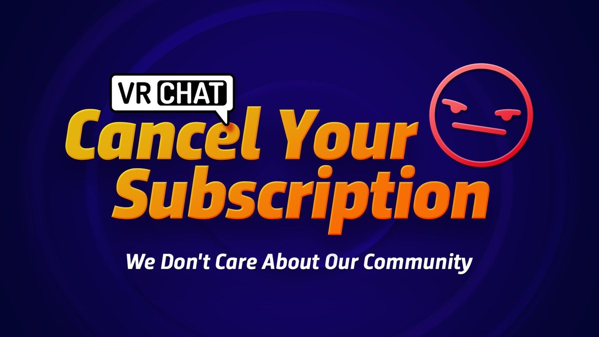 DatOneSnekLover's tweet photo. #VRChat in a nutshell right now. But for real, cancel it. https://t.co/SID0QSxfdN