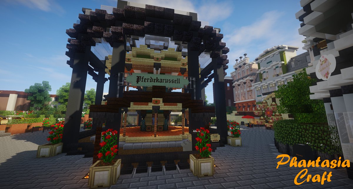 PhantasiaCraft_'s tweet photo. A new summer day, here at Pferdekarussell☀️
Visit our server> https://t.co/XAydx3RzSK - Java Edition1.16.5
#Phantasialand in #Minecraft
#PhantasiaCraft #FeelTheSummer #Pferdekarussell✨ https://t.co/4CopTpHwDd
