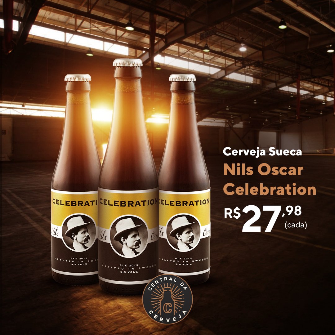 CentralCerveja's tweet photo. Bora conhecer novos sabores? A Cerveja Sueca  Nils Oscar Celebration é uma American Barleywine maltada e com bastante dulçor que resulta em um sabor que se aperfeiçoa com o envelhecimento. 

#centraldacerveja #cerveja #cervejaria #cervejaartesanal #freteunico #beerlovers https://t.co/QRBqppYpxT