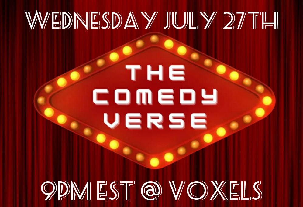 What's up folks...

See y'all in two days <a href="/TheComedyVerse/">TheComedyVerse</a>
📍 comedyverse.io 

I have 250 OG Passes to give out, so make sure to register in the club so I can send you one 
Deets here 👉 tinyurl.com/mpn5y6jx 

<a href="/cryptovoxels/">Voxels</a> #standupcomedy <a href="/HahaForHire/">Haha For Hire</a> <a href="/ambidextrouslab/">ambidextrouslab</a>