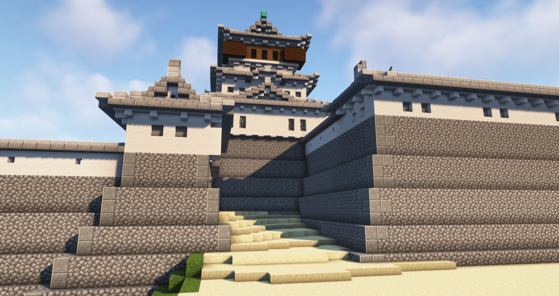 تويتر 宝条みちる Minecraft على تويتر Rt Holubinm お城の進捗です 天守を利用した防御構造 マイクラ T Co Iicxj0qtuh