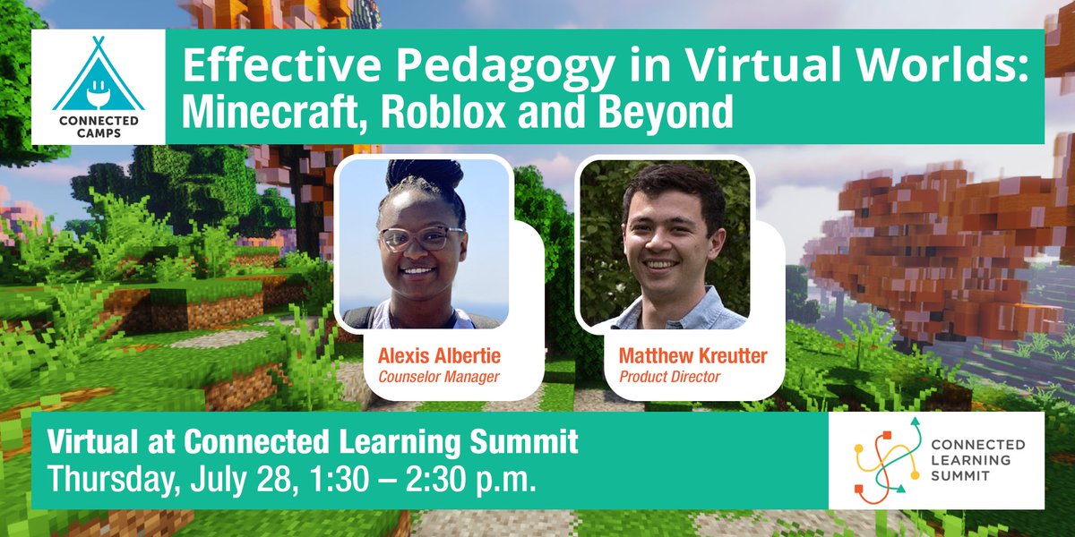 ConnectedCamps's tweet photo. Our #KidClub in Minecraft is a terrific innovative example of #connectedlearning in action. Come and brainstorm intentional, social, and engaging learning spaces with us in our #CLS2022 workshop this Thursday, July 28! https://t.co/GMmfeowWTJ