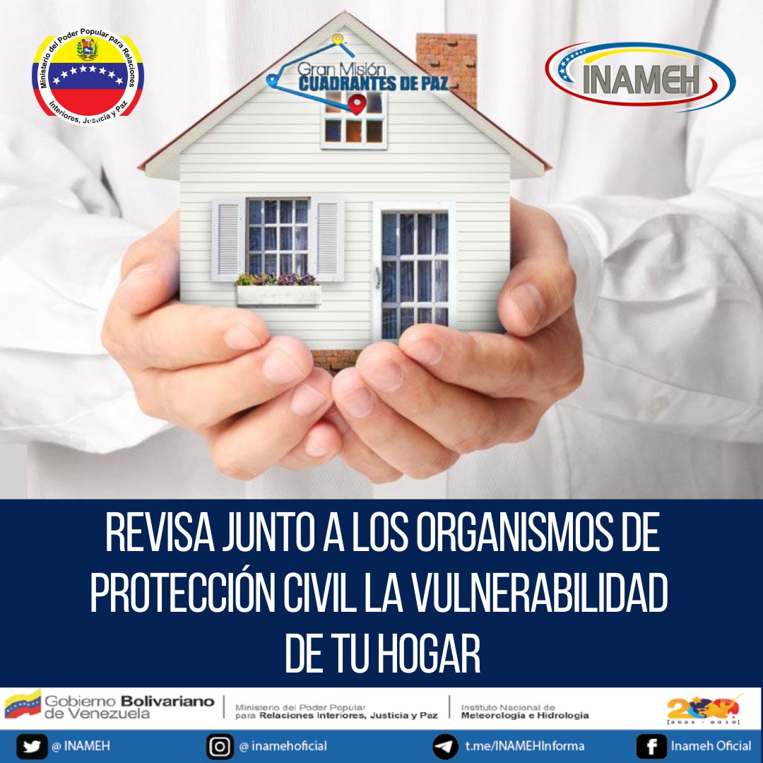 INAMEH's tweet photo. #INAMEHInforma #01Ag Desde el Instituto Nacional de Meteorología e Hidrología te invitamos a tomar algunas medidas preventivas https://t.co/eFN6wKZnDk