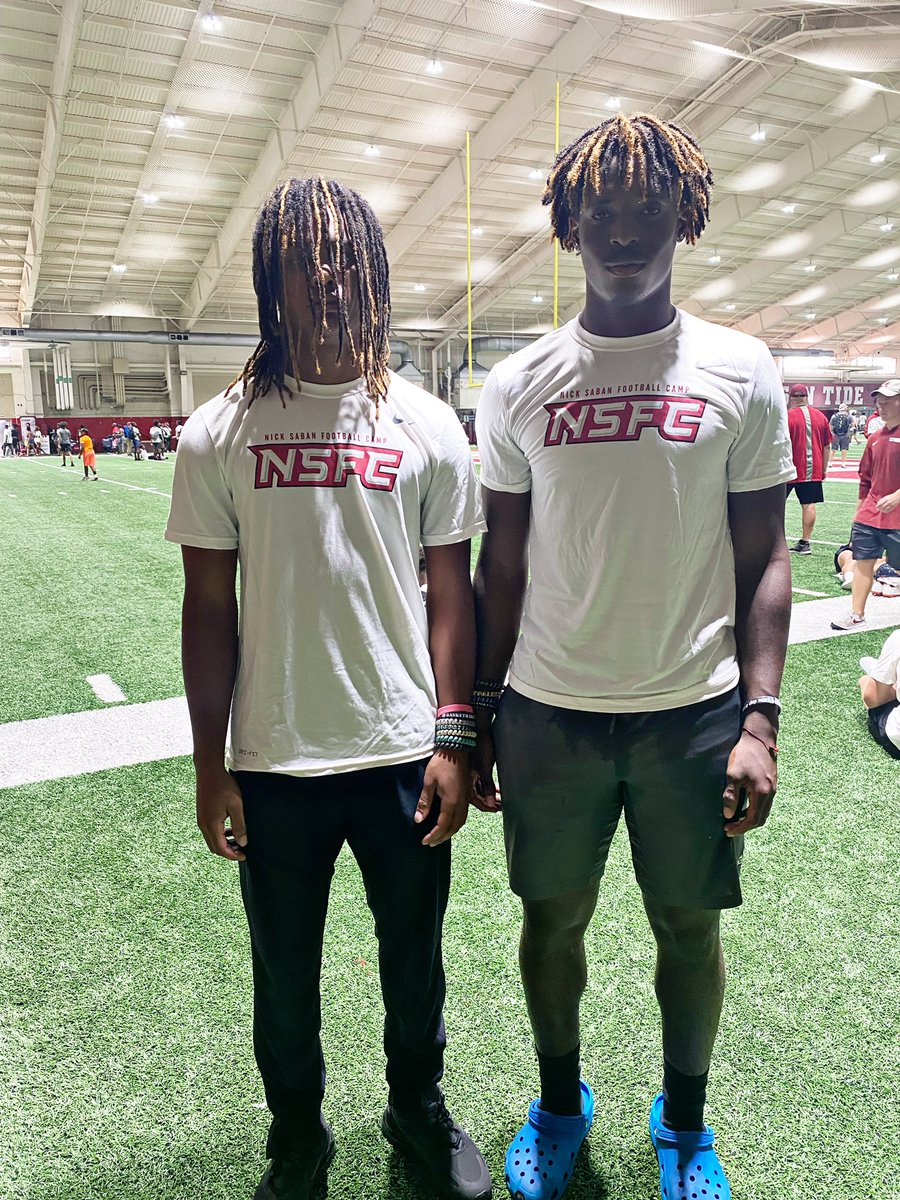 We Reppin today @ UA‼️ My Teammate & One of the Top QB in the Country @JoshFlowers2024 & UHHH OHHH HIS NEW TARGET THIS FALL, one of the top dogs in the state, yours truly @The0nlyAssassin 🎯💪🏾🏈🐝

 #RTR🐘🙌🏾 #ProspectCamp