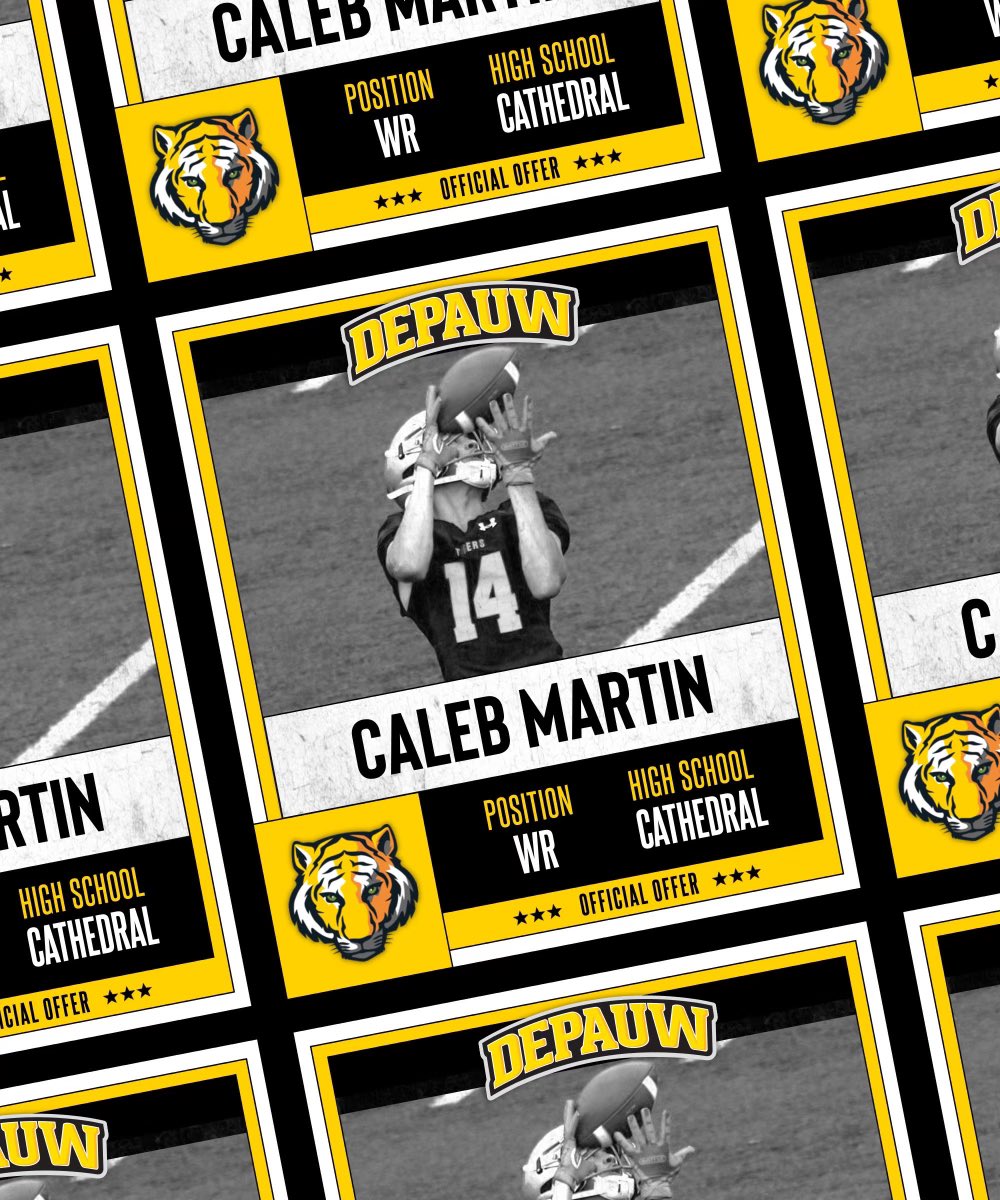 Caleb Martin (@calebmartin2023) on Twitter photo After a great talk with <a href="/qbdietz/">Brett Dietz</a> I’m excited to receive an offer from Depauw University! <a href="/DePauwU/">DePauw University</a> <a href="/Coachpeebs/">Bill Peebles</a> <a href="/CoachABarth/">Coach Barth</a> <a href="/DePauwTigersFB/">DePauw Football</a> <a href="/IndyWeOutHere/">IndyWeOutHere ‼️</a> <a href="/farrell2121/">The Coach Dino</a> After a great talk with <a href="/qbdietz/">Brett Dietz</a> I’m excited to receive an offer from Depauw University! <a href="/DePauwU/">DePauw University</a> <a href="/Coachpeebs/">Bill Peebles</a> <a href="/CoachABarth/">Coach Barth</a> <a href="/DePauwTigersFB/">DePauw Football</a> <a href="/IndyWeOutHere/">IndyWeOutHere ‼️</a> <a href="/farrell2121/">The Coach Dino</a>
