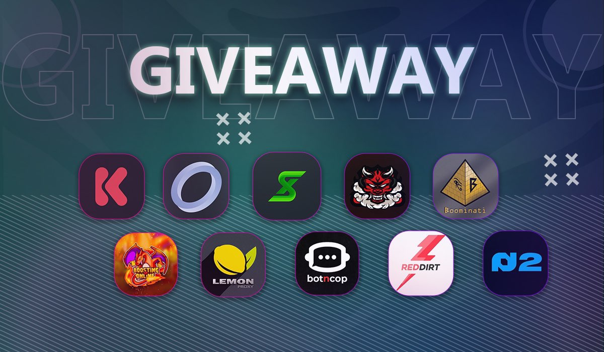 LEMONPROXY2020's tweet image. GIVEAWAY

3x @LEMONPROXY2020 1gb 
5x @OniNotify Beta
1x @NotifySquared Renewal
5x @kitchenclubio Monthly
1x @OrmyxAIO Key
2x @SelexAIO Renewal
1x @RedDirtProxies 2gb Resi
1x @Boominati_io Monthly
2x @BoostedDrops Renewal
3x @OfficialBotNCop Monthly

LIKE❤️
RT♻️
FOLLOW✅
TAG 2👥