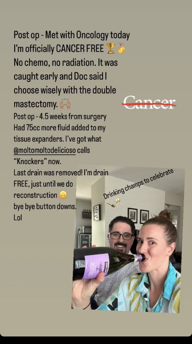 sweetjomarchi's tweet photo. 3 words: CANCER FREE BITCH
{or Cancer Free, Bitch}
Big time.
#GrammarMatters #ByeByeCancer #LFG https://t.co/SsEkvSvzbk