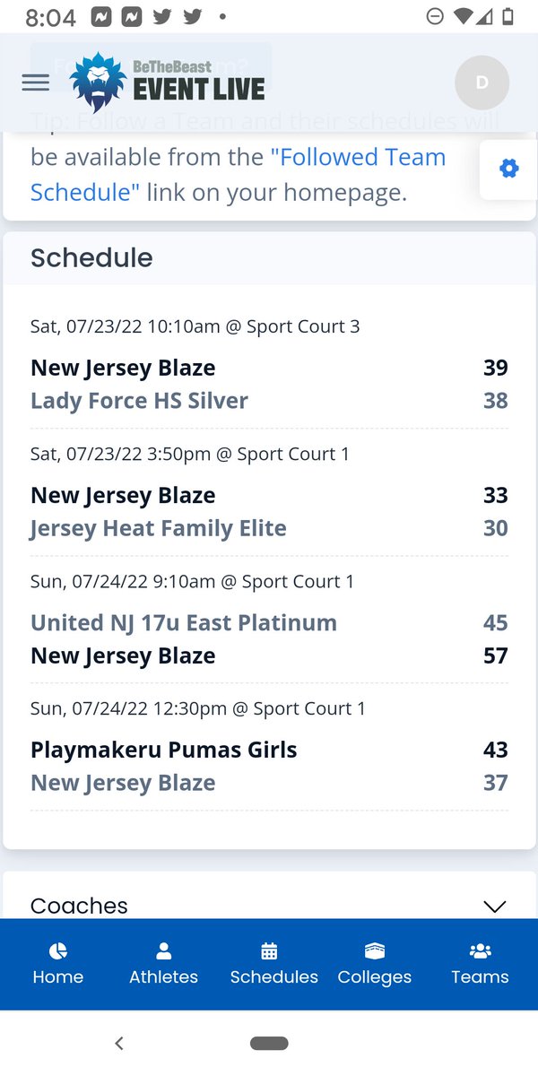New Jersey Blaze (@newjerseyblaze) on Twitter photo New Jersey Blaze girls U17 team finished out the Spring/Summer AAU season by going 3-1 in the Hoop Group Jersey Shore Live Event this weekend at Sportika. Impressive performance against some talented competition. Great job girls
<a href="/darren_westley/">Darren Westley</a> <a href="/WHGirlsHoops/">Streaks Girls Hoops</a> <a href="/HHSLadyTigers/">Lady Tiger Hoops</a> New Jersey Blaze girls U17 team finished out the Spring/Summer AAU season by going 3-1 in the Hoop Group Jersey Shore Live Event this weekend at Sportika. Impressive performance against some talented competition. Great job girls
<a href="/darren_westley/">Darren Westley</a> <a href="/WHGirlsHoops/">Streaks Girls Hoops</a> <a href="/HHSLadyTigers/">Lady Tiger Hoops</a>