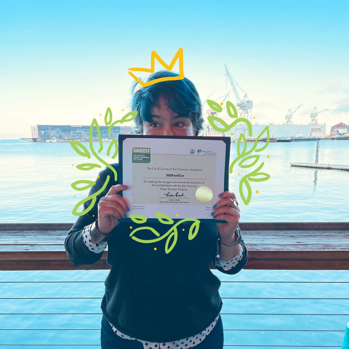 300FeetOut's tweet photo. We're proud to do our part, contributing to our community by helping to create a healthier and more livable environment.  Thanks to the California Green Business Network for recognizing our efforts! 🌱

#3FOcorner #greencompanies #greencertified https://t.co/DFp3mEjeWR