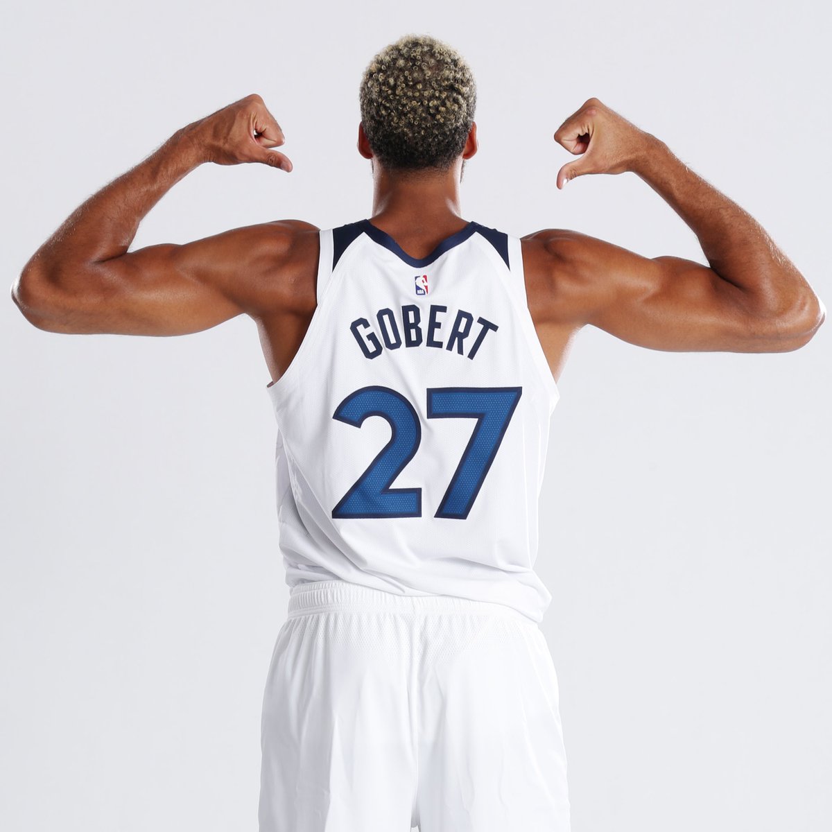 NBAKicks's tweet photo. 👀 @rudygobert27 rocks a Nike Air Zoom G.T. Run PE with his new @timberwolves threads! #NBAKicks https://t.co/2tmUz3XMoT