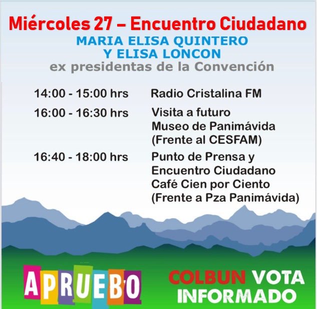#ApruebazoDelMaule #AprueboConEsperanza