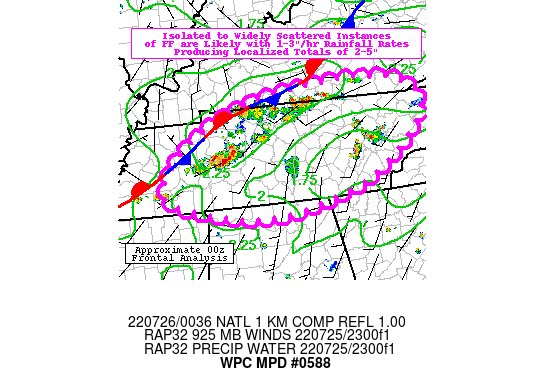 #WPC_MD 0588 affecting Middle and East TN...Adjacent portions of far southern KY and northern AL, #vawx #tnwx #kywx #gawx #alwx #mswx, go.usa.gov/xSNhC