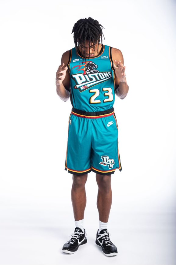 The Athletic on X: For the first time in over 20 years, the Pistons' teal  returns. Detroit will wear its Classic Edition uniforms tonight against the  Hawks. @JLEdwardsIII has a wacky oral