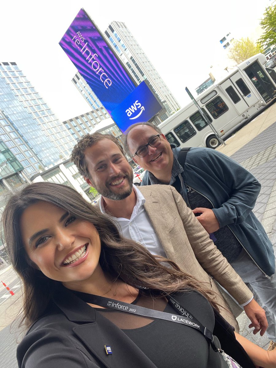 MaryamL's tweet photo. Ready for an amazing week at @AWSreInforce ! Kicking it off at Partner Day with our CSP Partner team @orcasec https://t.co/yuOzK8dpmJ