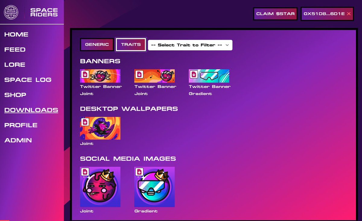 Introducing Trait Graphics 💎

Download your favorite banners, wallpapers, custom illustrations, &amp; more — filtered by the trait.

Coming 🔜