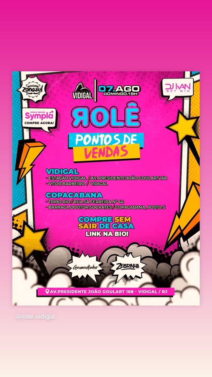 Pagodaodasul's tweet photo. Se liga na vibe do Rolê em cena no @estacaovidigal! 

Garante logo  o seu ingresso!! 👇🏾👇🏾

https://t.co/oqNSGV5tSs

#pagode #funk #ErreJota #copacabana https://t.co/gT25hUHoFk