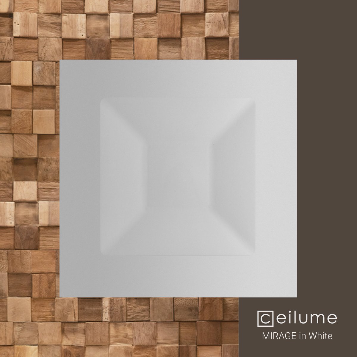 ceilume's tweet photo. The subtle design of Ceilume's Mirage ceiling tile lets you choose beautiful contrasting colors and textures while keeping with the modern and clean trend we are all seeing this winter. #ceilingtiles #homerenovation #interiordesign #interiordecor #remodel #cofferedceiling https://t.co/qWZ13DpMUu
