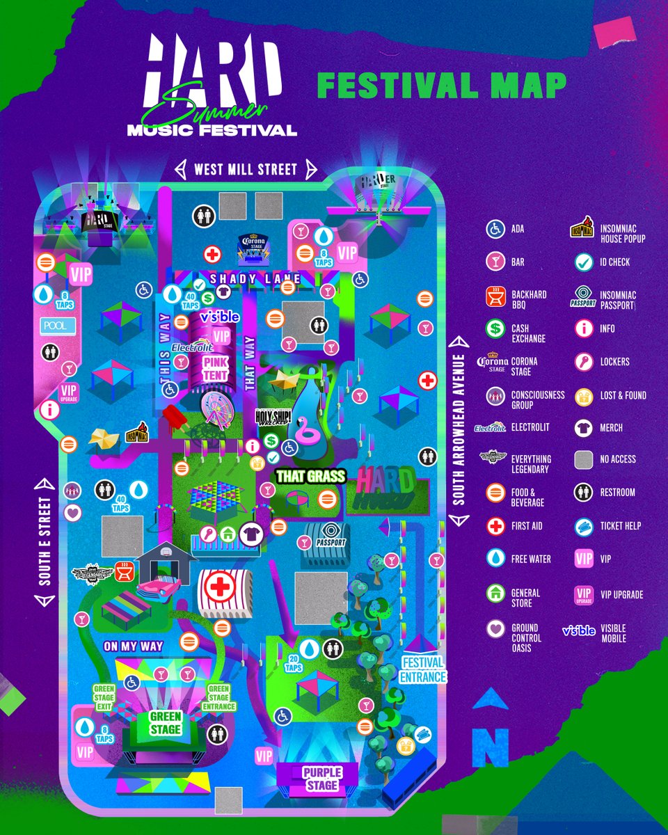 2022 Hard Summer map