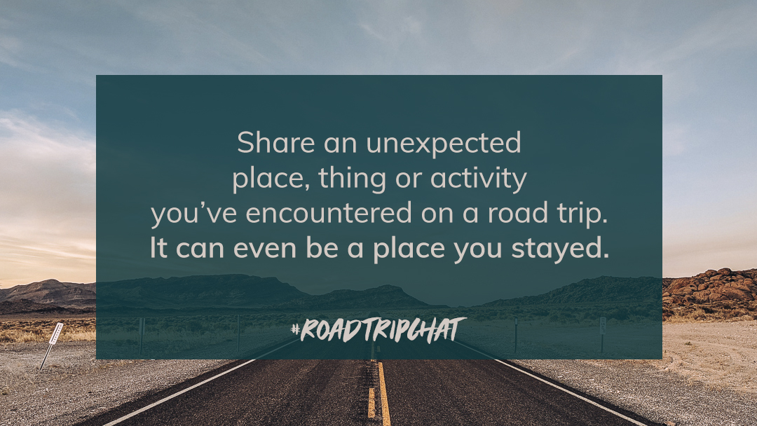 Hi and welcome to our summer #RoadTripChat schedule 🙂 Last week's one question was a hit bc people in all time zones can participate so I'm doing it again. That and I had another travel day home to Georgia today. Hope everyone is having a swell Monday wherever you are.