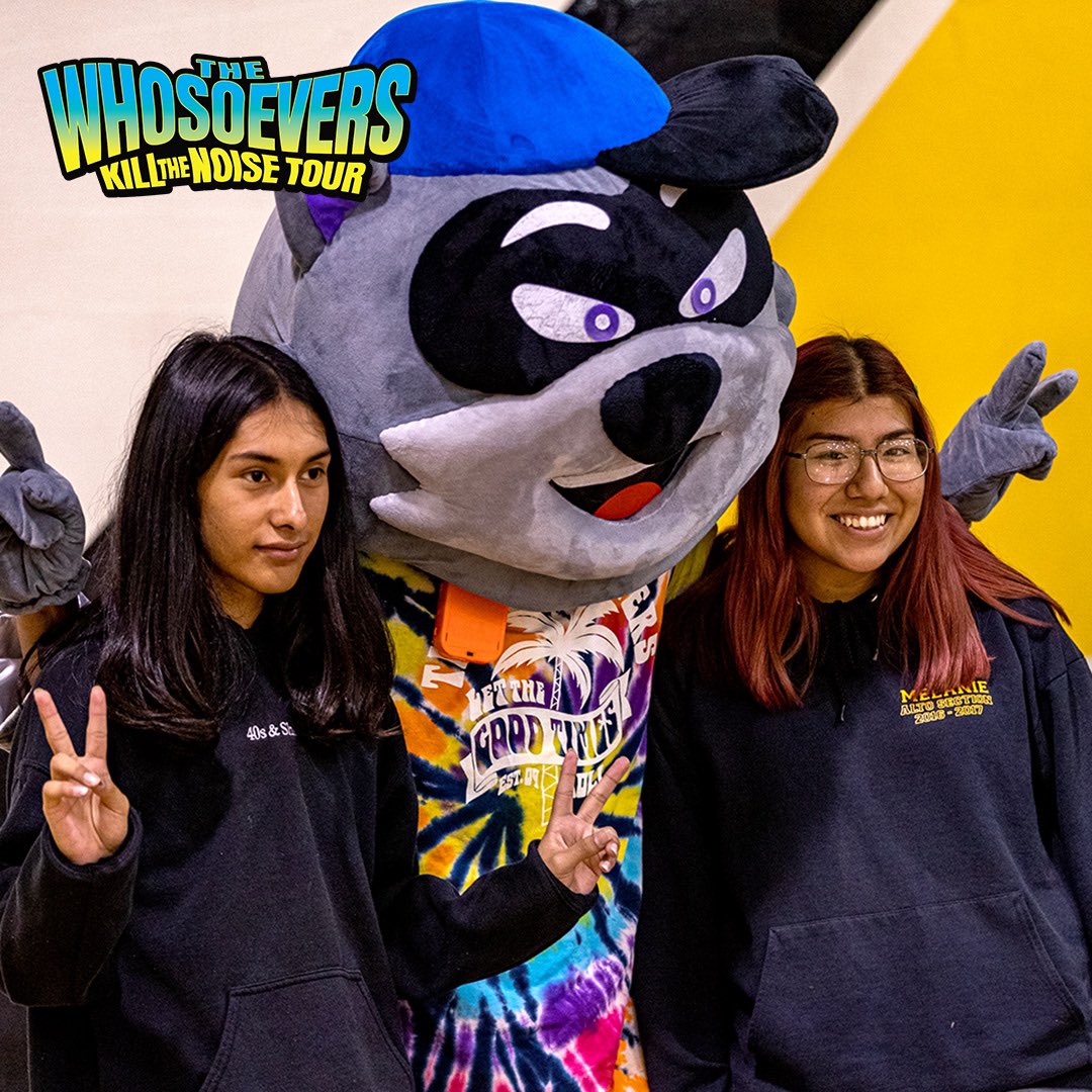 Riot the racoon is ready to come to YOUR city this school year‼️
If you’re interested in having the Kill The Noise Tour on your campus or outreach program, drop us an email at info@thewhosoevers.com!!
PS: He always has FREE merch on hand…
#thewhosoevers #killthenoisetour