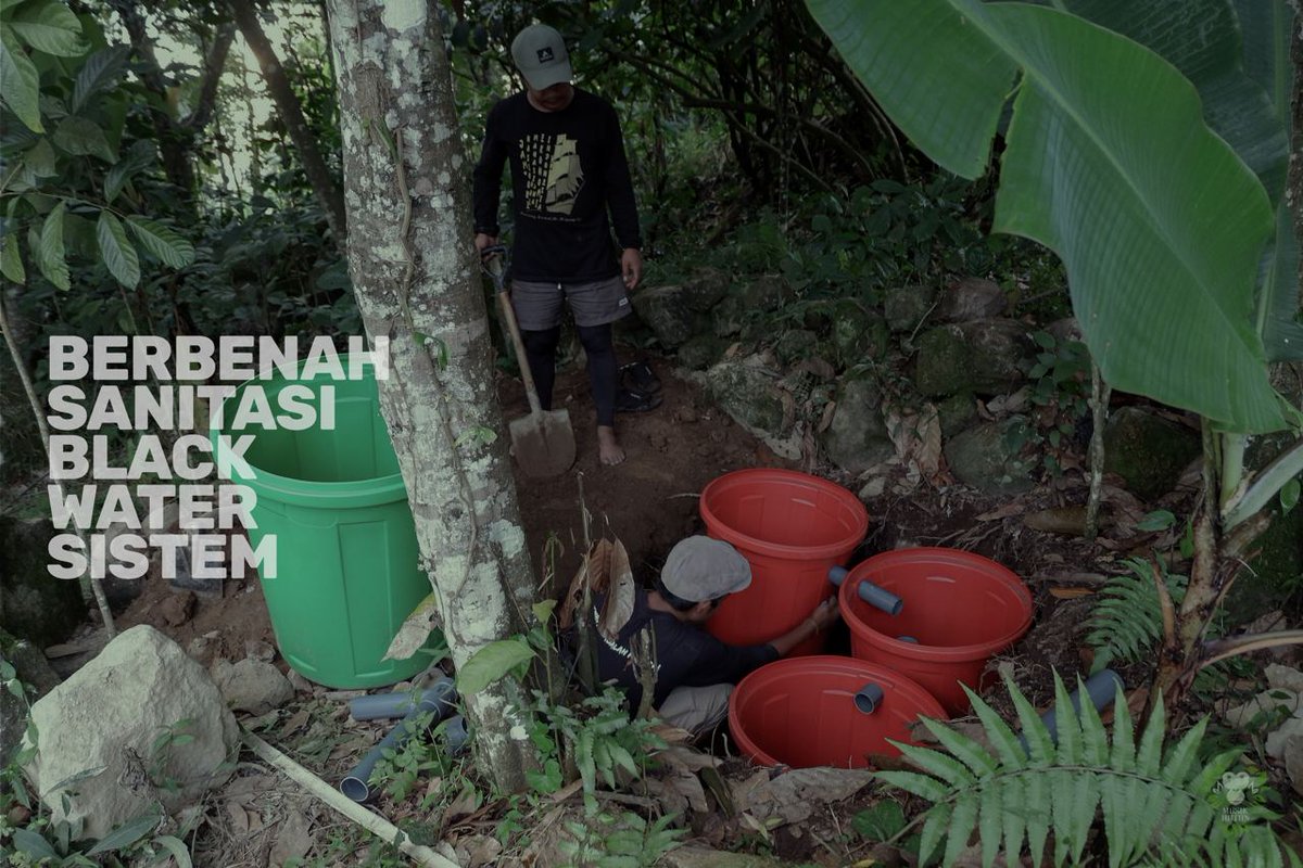 sistem bak sanitasi kedap air agar air lindi "limbah air hitam" dari setiap toilet tersanitasi sebelum diserap ketanah. agar air sungai yang mengalir di area perkemahan #musikhutan2022 tidak tercemar.

untuk paket klik 👇🏽👇🏽👇🏽
musikhutan.com