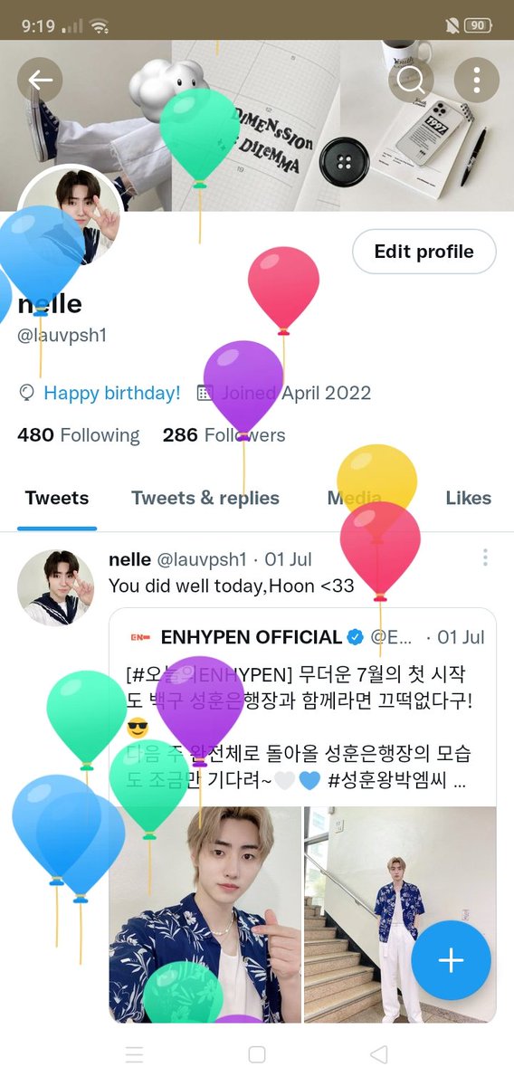 Twitter gave me balloons!!🥳🎉