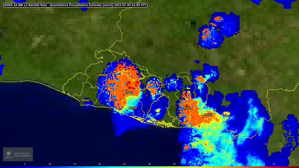 MedioAmbienteSV's tweet photo. 📌#ElObservatorioInforma Núcleo de tormentas eléctricas con vientos moderados a fuertes en deptos de Cuscatlán y norte de San Salvador, moviéndose a zona AMSS y alrededores. Línea de tormentas eléctricas con vientos fuertes en San Miguel, Morazán y La Unión, moviéndose a Usulután https://t.co/6t09uw495R