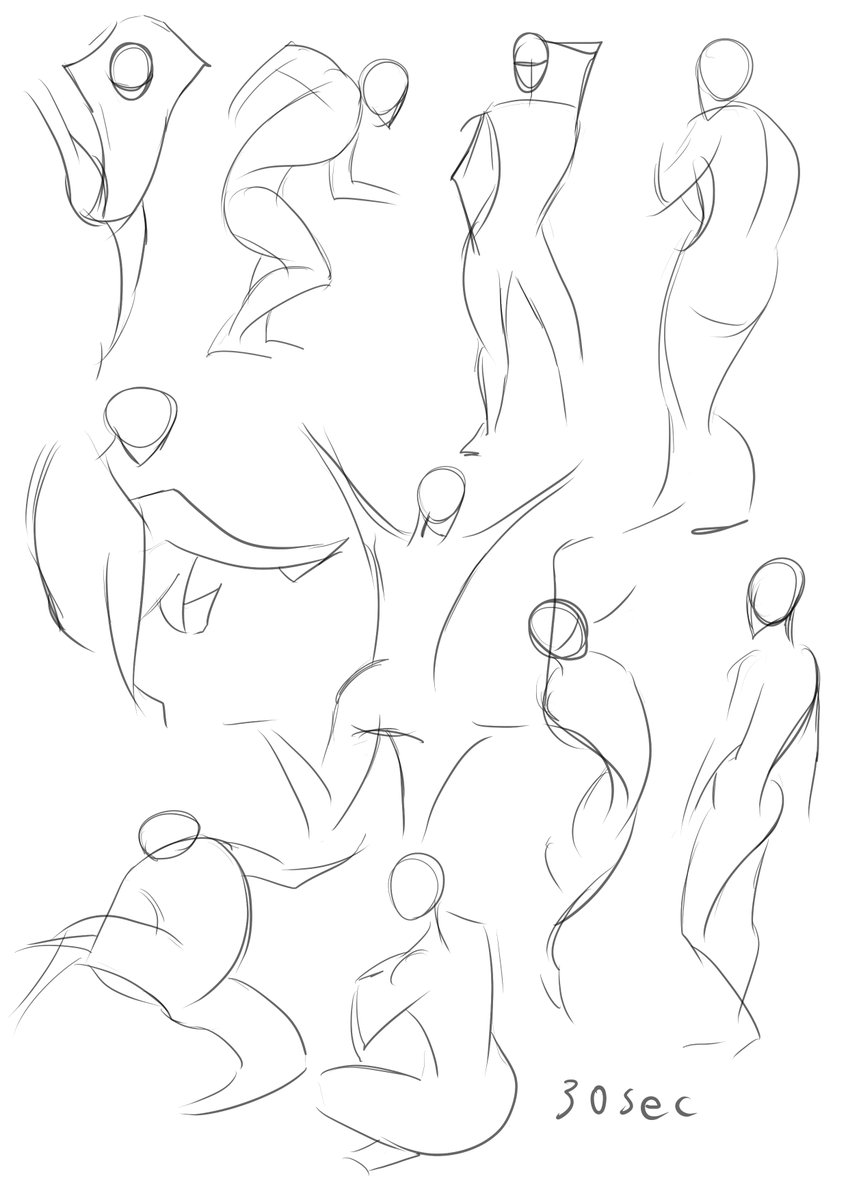 #PoseOfTheDay #posemaniacs 今日ポーマニ30秒ドロー 