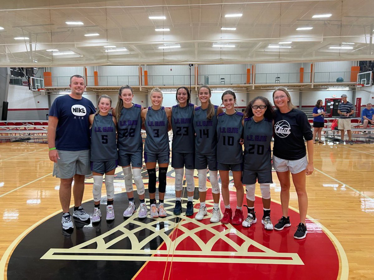 L_E_Elite's tweet photo. CRAZY last game of the szn. Called with 9 min to go because the other coach lost his head and mind. Thankful we were ahead at that point 50-37, but I really hated it for our players. Finished #ATLSummerSlam 3-1, our one loss by 2, and 20-14 on the szn. Proud coach. ❤️ my LE fam! https://t.co/fdbt9Yz9U4