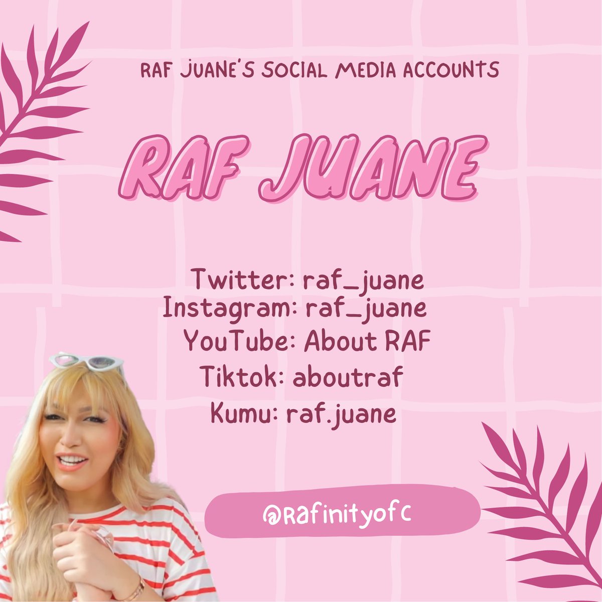 ialwaysmiks's tweet image. Hey Raf Stans, Here is Raf Juane’s Official Social Media Accounts. 💕

#RafJuane 
#Rafinityofc