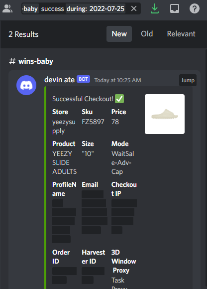 Tons of declines from ACO smh
Still able to grab some thanks too: 
Bot: <a href="/whatbotisthis/">WhatBot</a> <a href="/MEKRobotics/">MEKAIO</a> 
Proxies: <a href="/LiveProxies/">Live Proxies</a> <a href="/LEMONPROXY2020/">LEMONPROXY</a> <a href="/Flow_Proxies/">Flow Proxies</a> <a href="/BreadProxy/">BreadProxy</a> <a href="/SkyGmails/">SkyGmail</a> 
Cookgroup: @SofloSupply <a href="/polarchefs/">Polar Chefs</a>