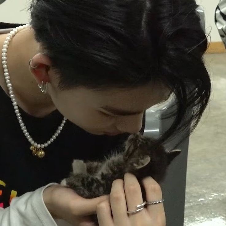 yeagergogh's tweet photo. pra que terapia se eu posso ver o enhypen cuidando de gatinhos? https://t.co/uhY3E2qPv4
